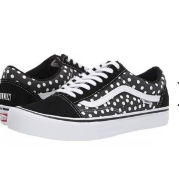 Vans Other - VANS Old Skool Pro x Baker Dustin Dollin - Polka Dots Skate Sneaker 11.5